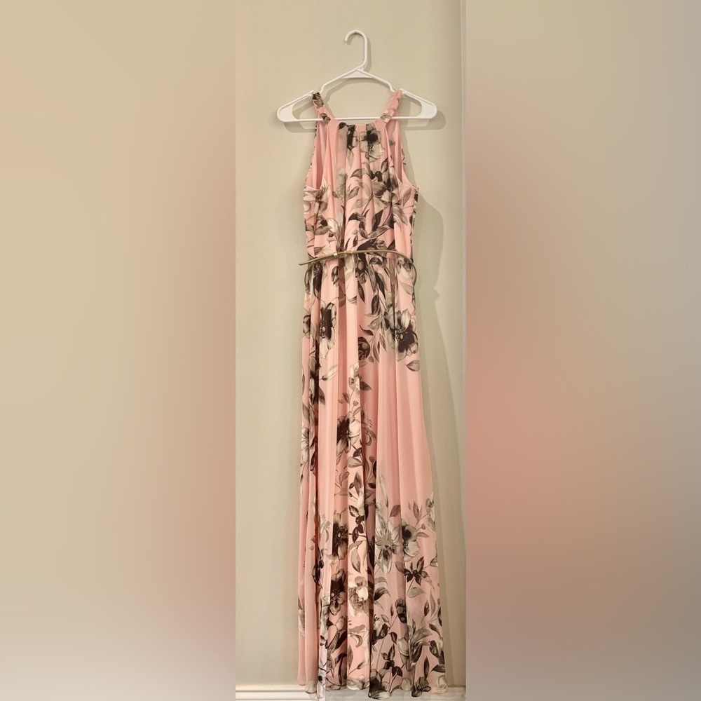 Eliza J Pink Floral Maxi Dress